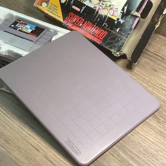 Super Nintendo MARIO PAINT w/ mouse and pad played <10x - Picture 3 of 15